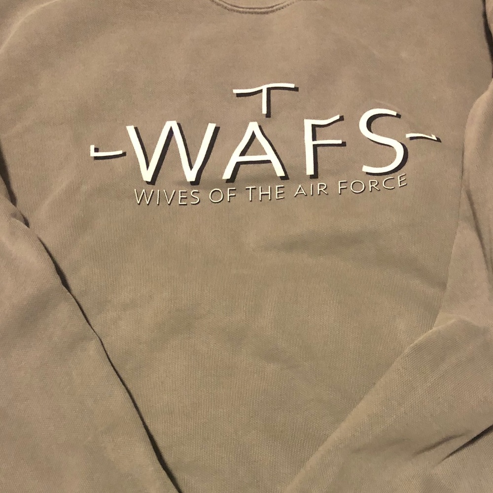 Wives of the Air Force crewneck sweatshirt grey